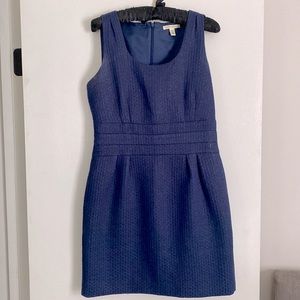 Banana Republic shimmer cocktail dress *PETITE* size 10P - navy blue fully lined